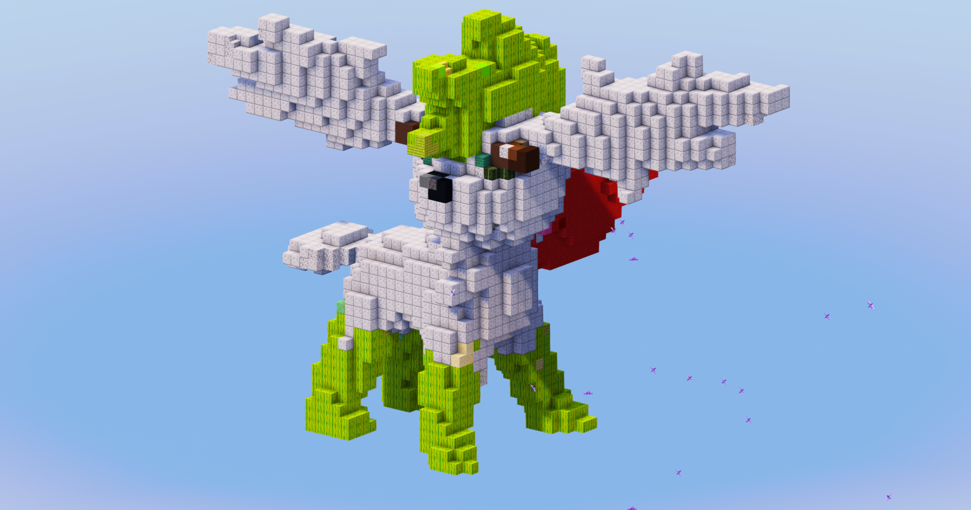 Shaymin Sky from Pokemon — Minecraft Build by LeonisBuilds (2)