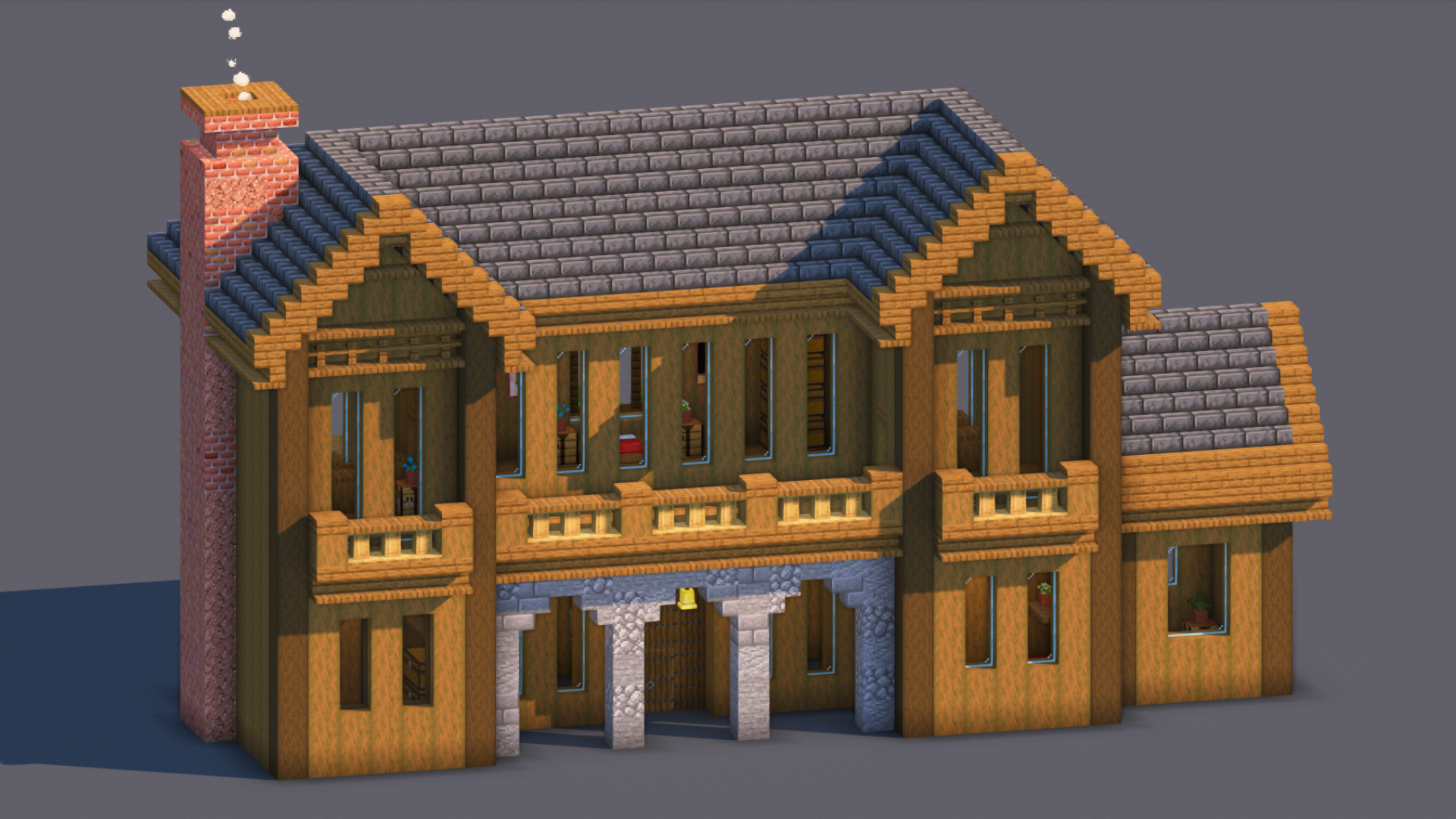 Medieval House – Fully Decorated Interior | Download — Minecraft Build by RaekonBuilds