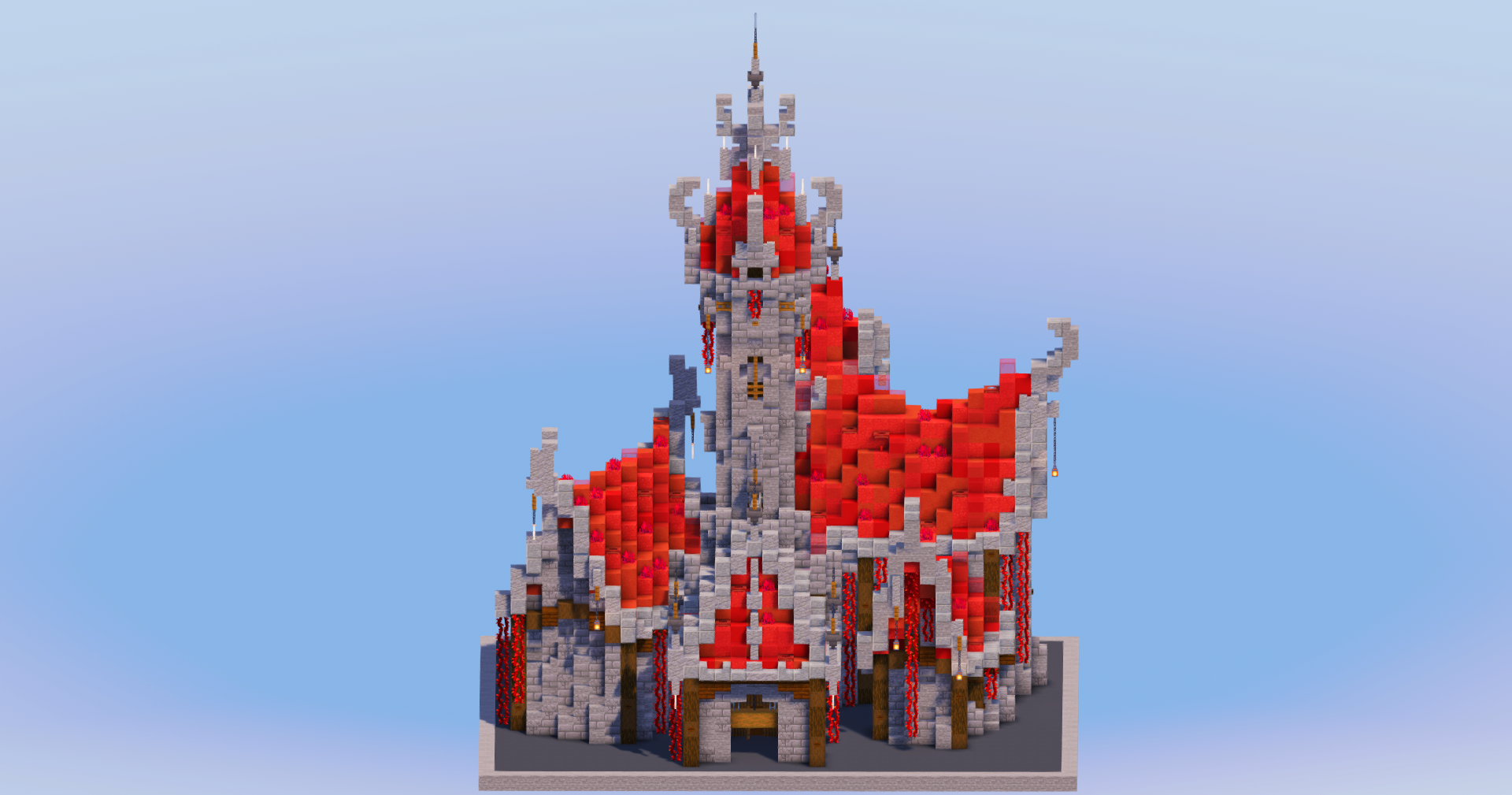 Evil Medieval Fantasy Castle — Minecraft Build by LeonisBuilds