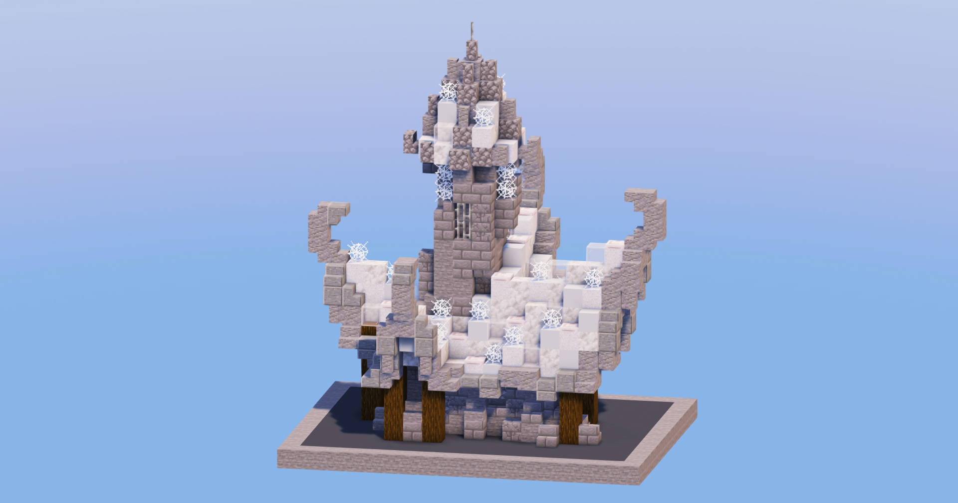 Sky Medieval Fantasy House 4 — Minecraft Build by LeonisBuilds