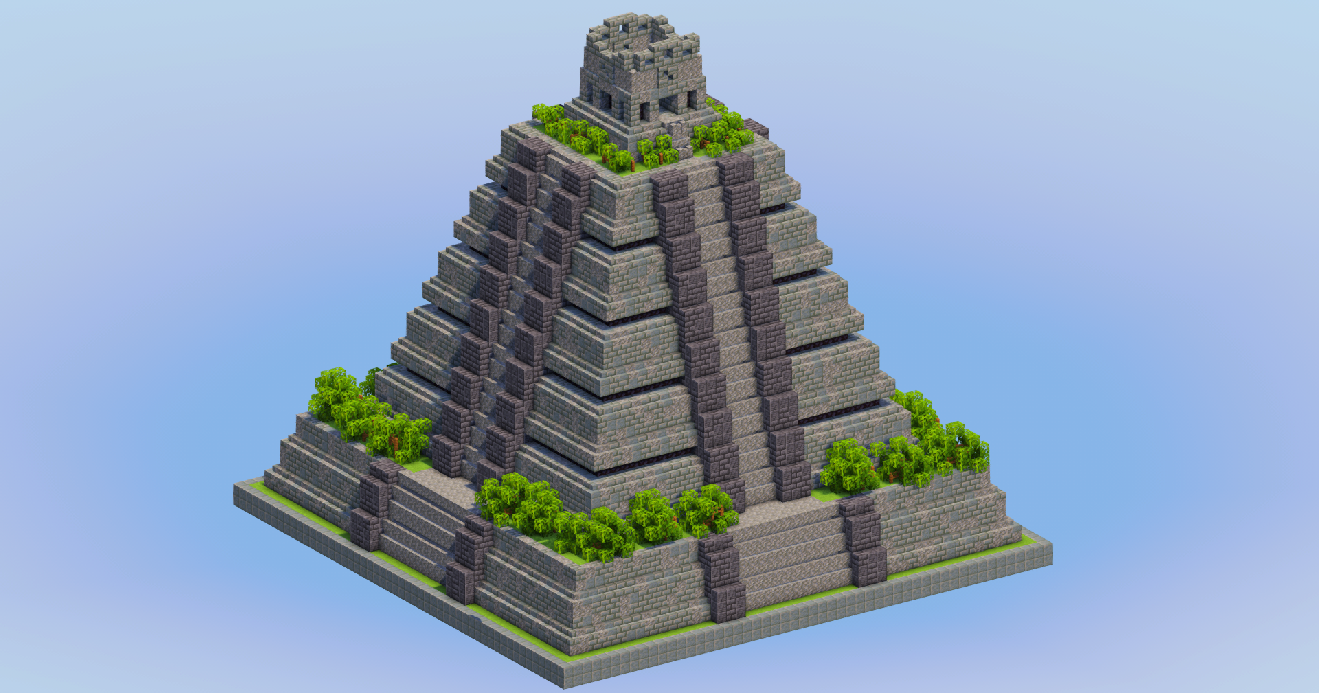 Tuff Bricks Mayan Pyramid — Minecraft Build by LeonisBuilds (2)
