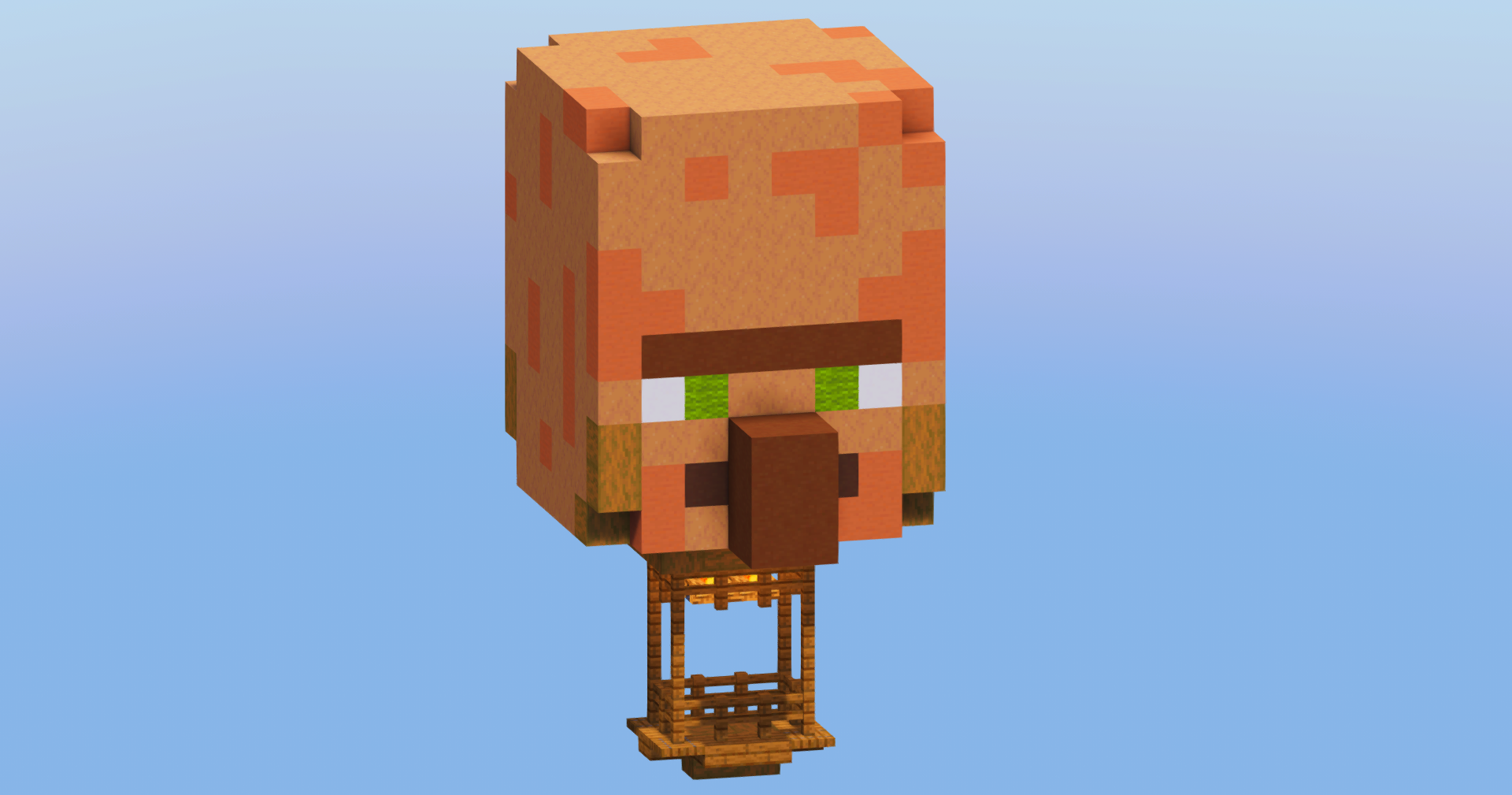 Villager Hot Air Balloon — Minecraft Build by LeonisBuilds