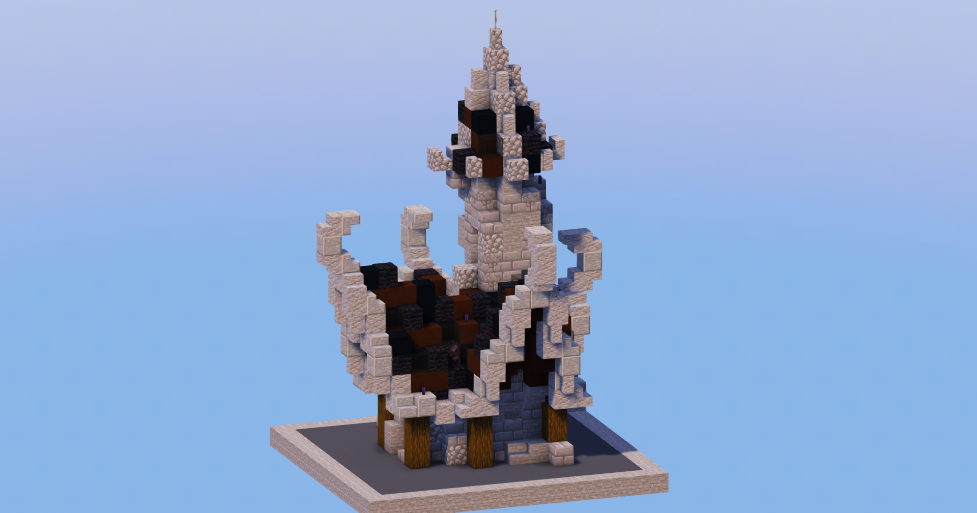 Black Medieval Fantasy House 2 — Minecraft Build by LeonisBuilds