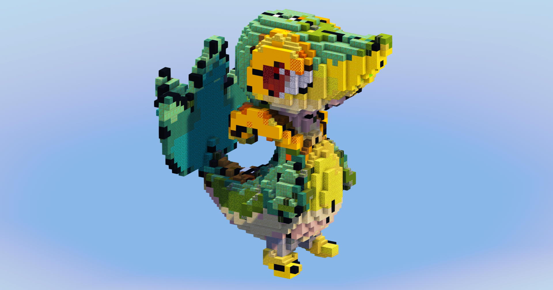 Snivy from Pokemon — Minecraft Build by LeonisBuilds