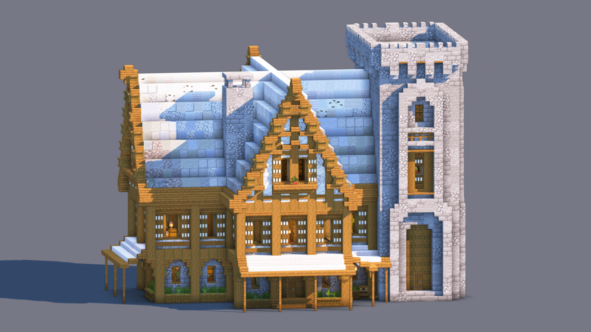 Minecraft Medieval House | Fully Decorated Interior | Survival House Download | Pale Edition — Minecraft Build by RaekonBuilds