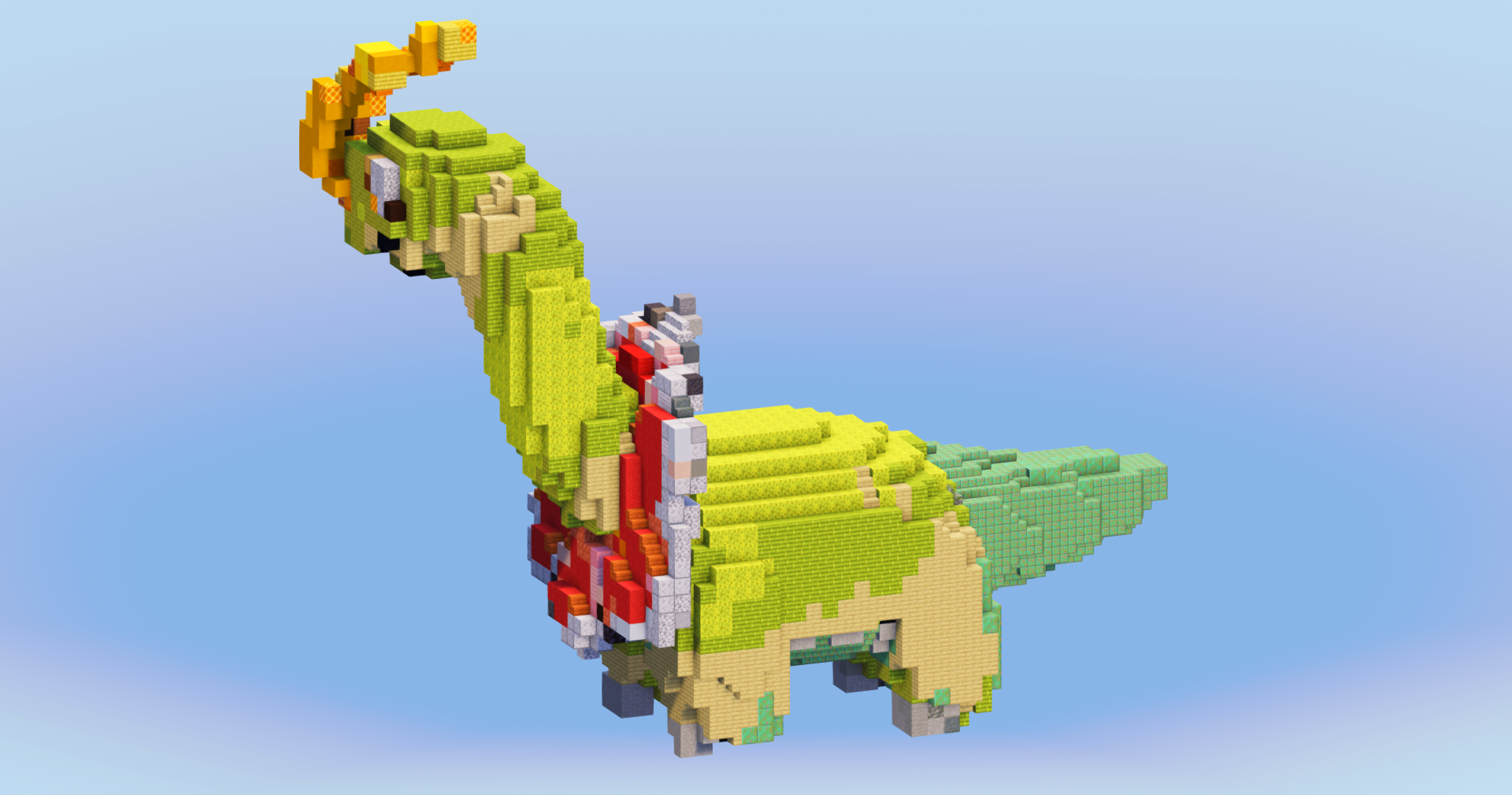 Meganium from Pokemon — Minecraft Build by LeonisBuilds