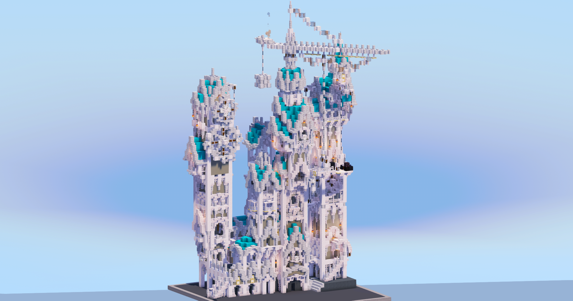 Pale Oak Medieval Fantasy Mansion — Minecraft Build by LeonisBuilds
