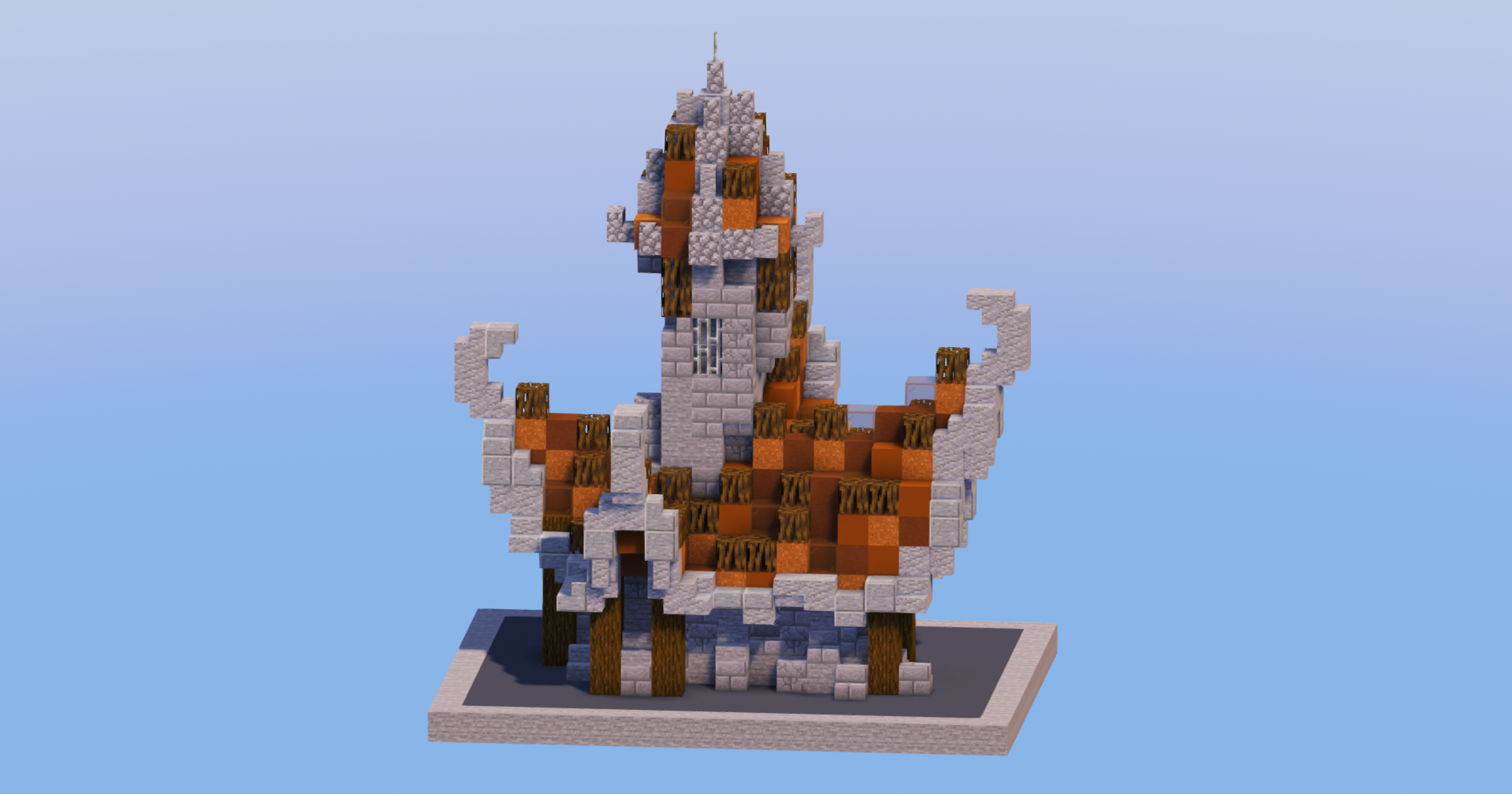 Brown Medieval Fantasy House 3 — Minecraft Build by LeonisBuilds (2)