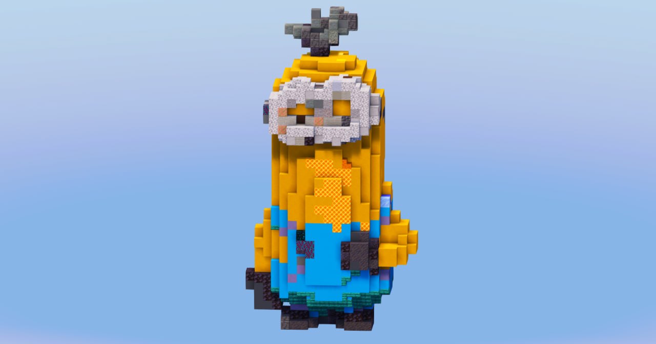 Kevin from Minions — Minecraft Build by LeonisBuilds (2)