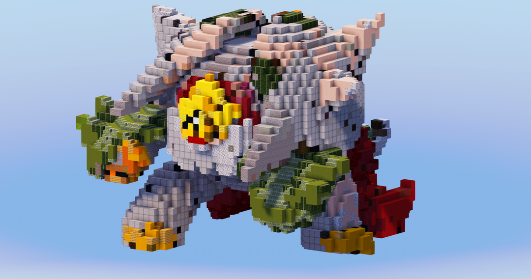 Mega Chesnaught from Pokemon — Minecraft Build by LeonisBuilds