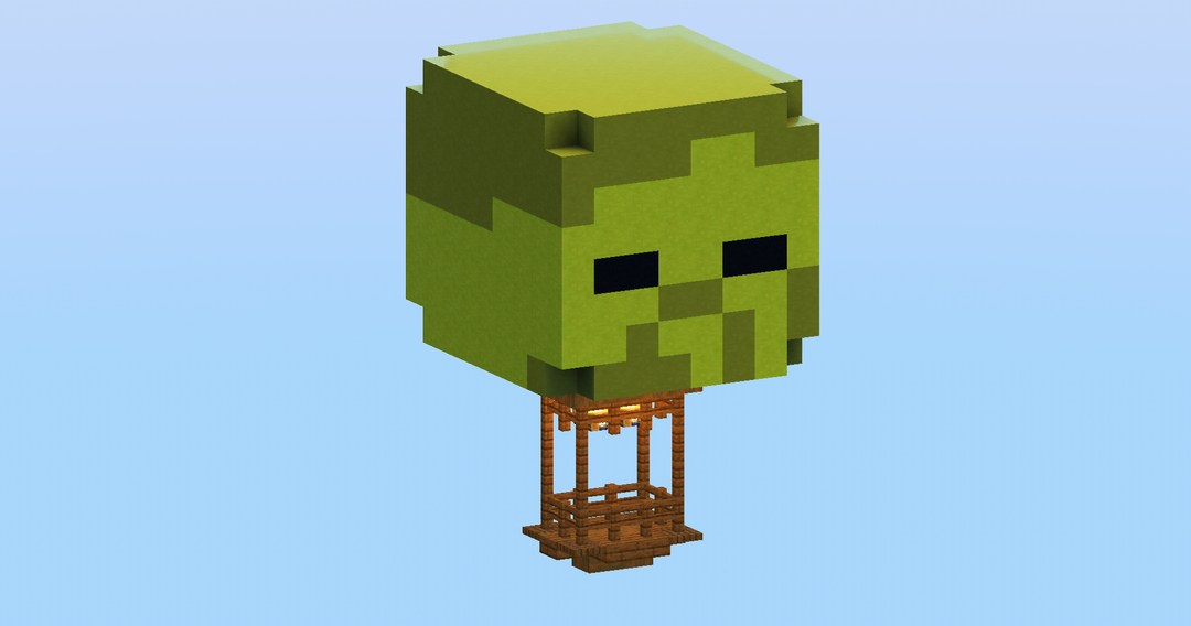 Zombie Hot Air Balloon — Minecraft Build by LeonisBuilds