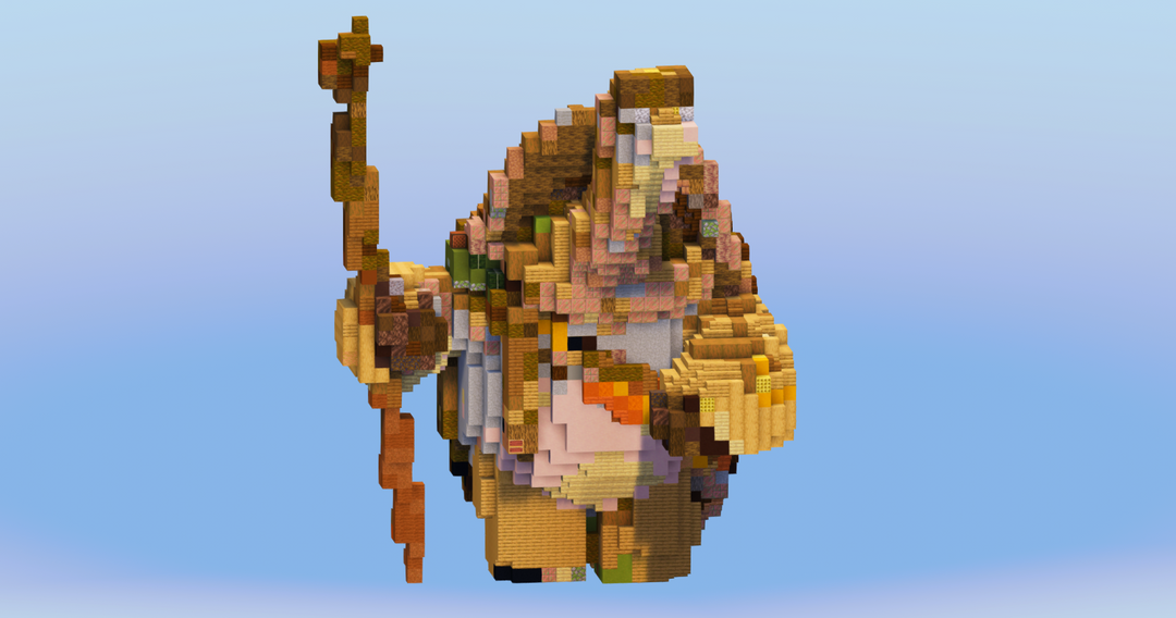 Master Oogway from Kung Fu Panda — Minecraft Build by LeonisBuilds