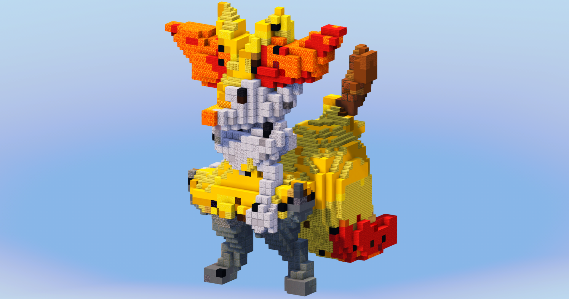 Braixen from Pokemon — Minecraft Build by LeonisBuilds