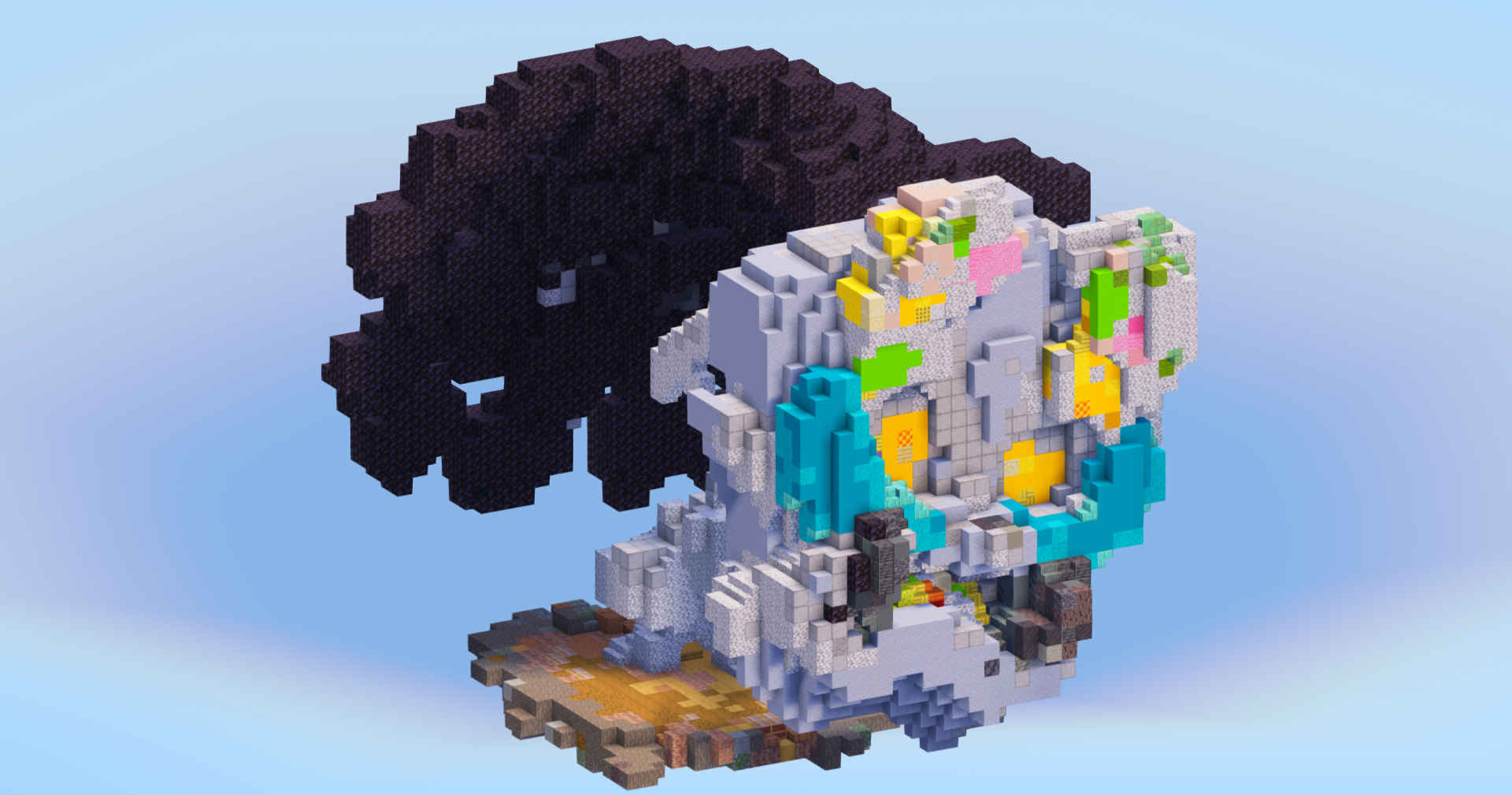 Terastal Ogerpon Cornerstone Mask from Pokemon — Minecraft Build by LeonisBuilds (2)