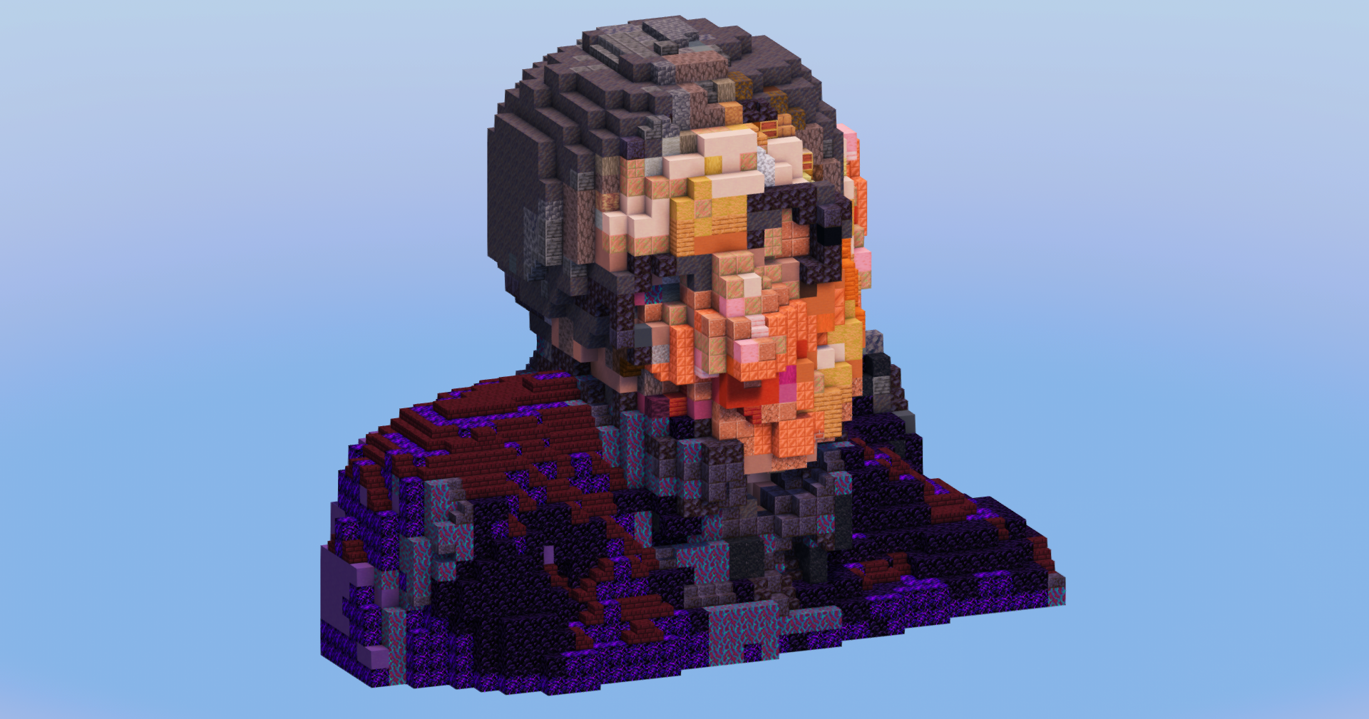 Steven Hawking Bust — Minecraft Build by LeonisBuilds