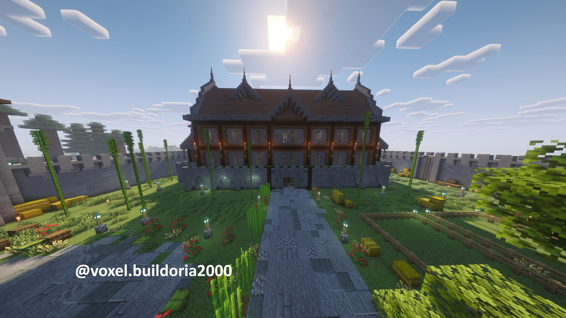Survival starter base (castle) 26.2 — Minecraft Build by voxel.buildoria2000 (3)