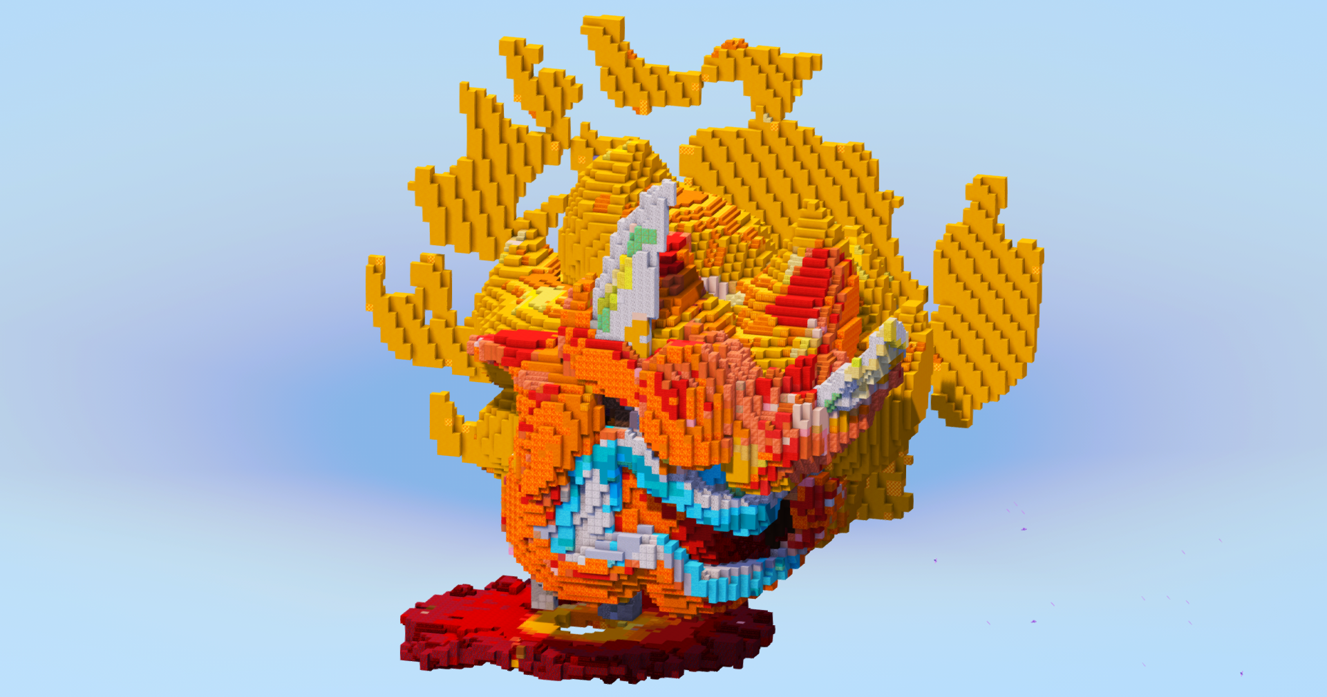 Terastal Ogerpon Hearthflame Mask — Minecraft Build by LeonisBuilds (2)
