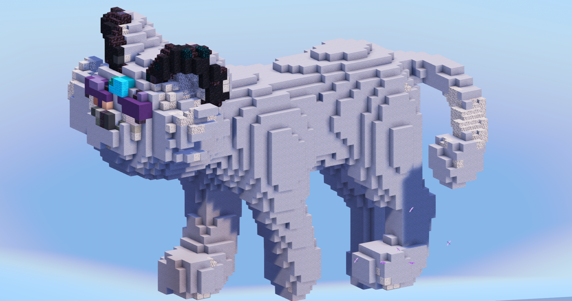Alolan Persian from Pokemon — Minecraft Build by LeonisBuilds