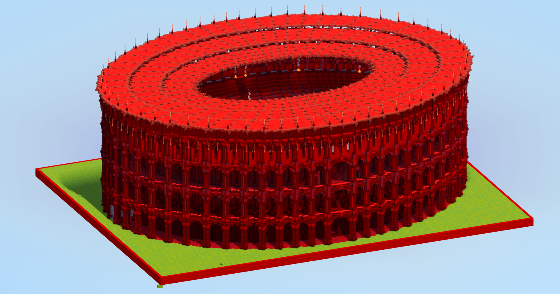 Dark Red Colosseum — Minecraft Build by LeonisBuilds (2)