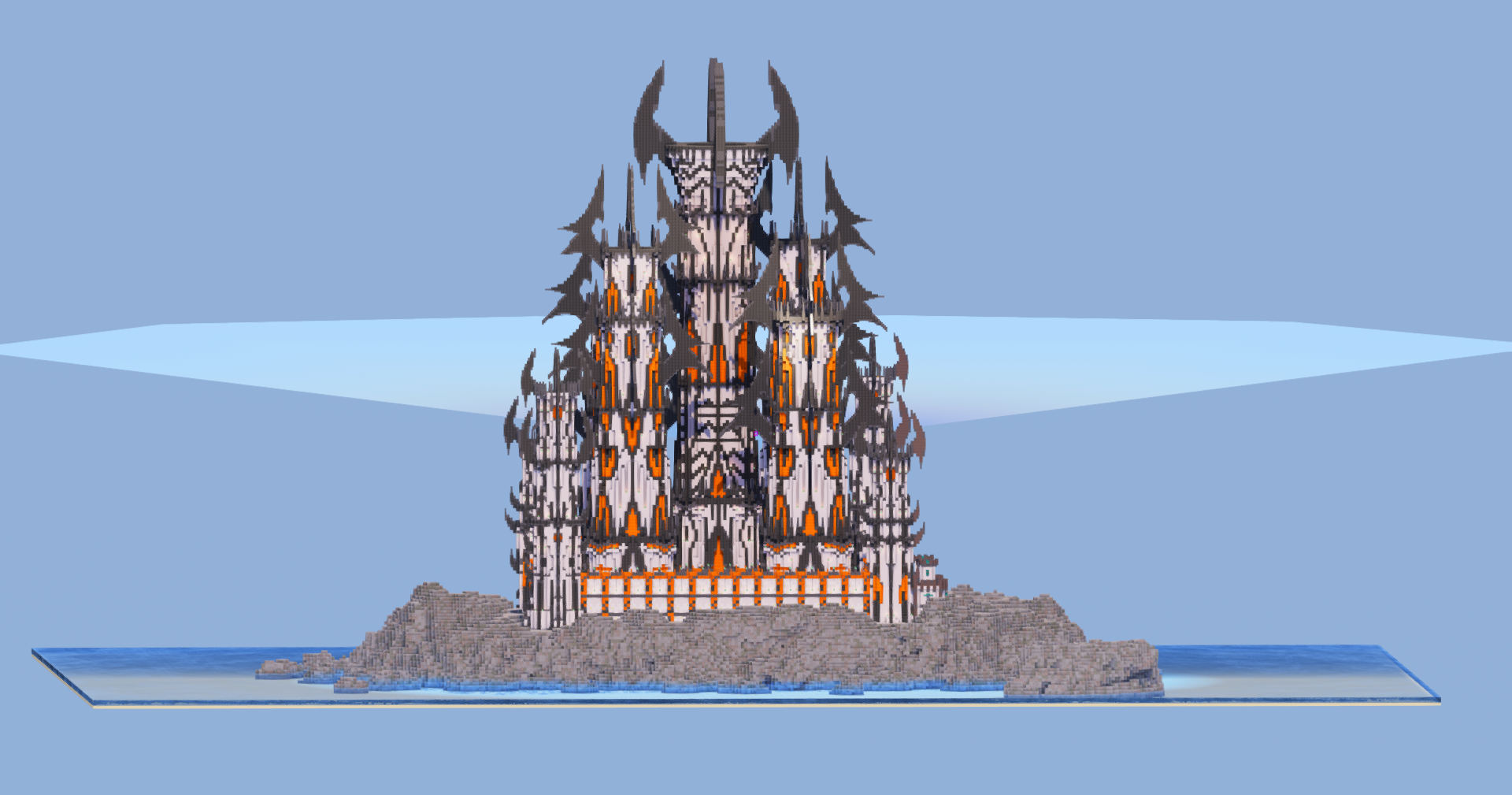 Pale Oak Fantasy Castle 400x400 Blocks Fully Built Map download (Diamond Tier+ Patreon Exclusive) — Minecraft Build by LeonisBuilds (2)