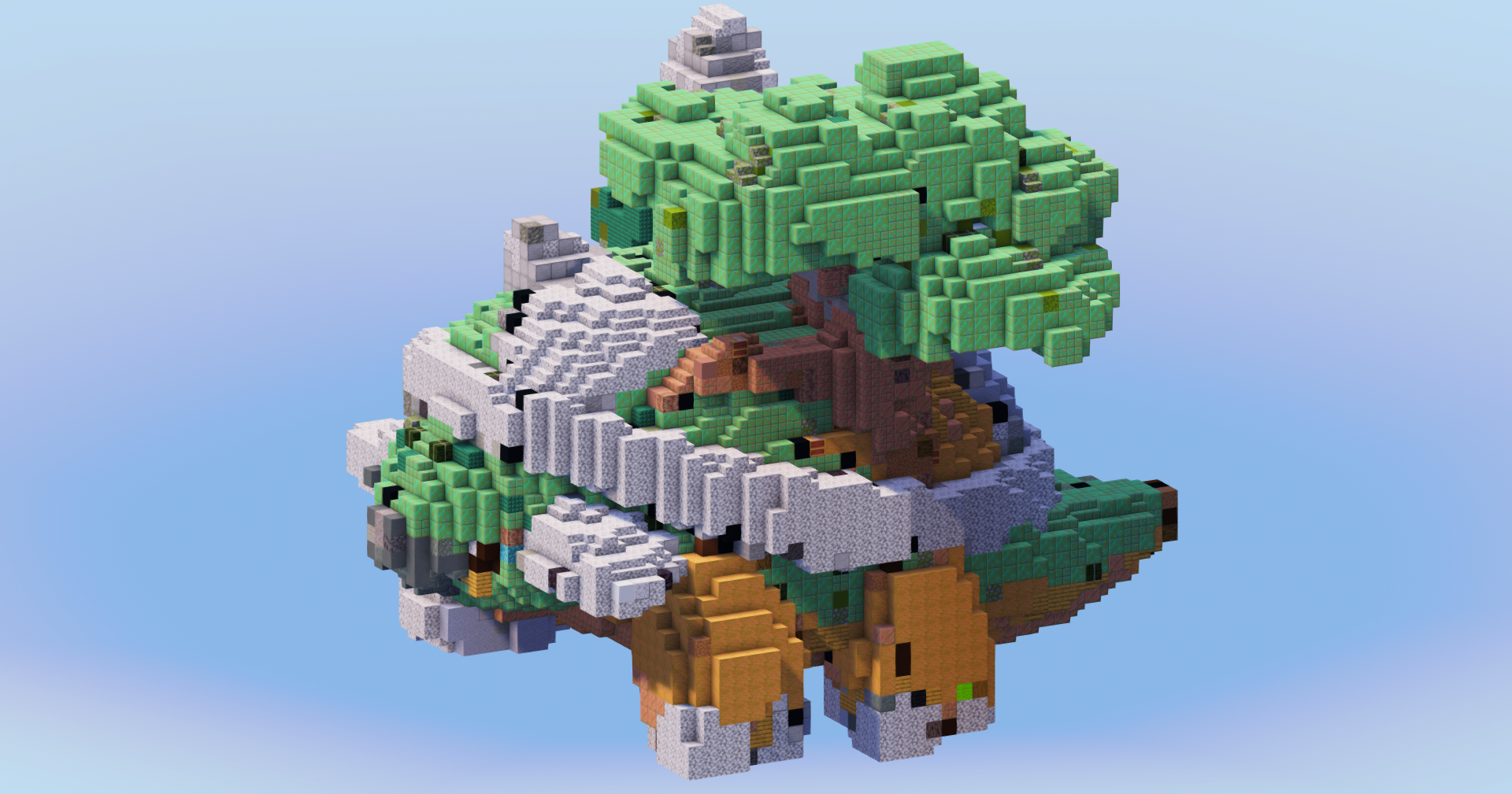 Torterra from Pokemon — Minecraft Build by LeonisBuilds