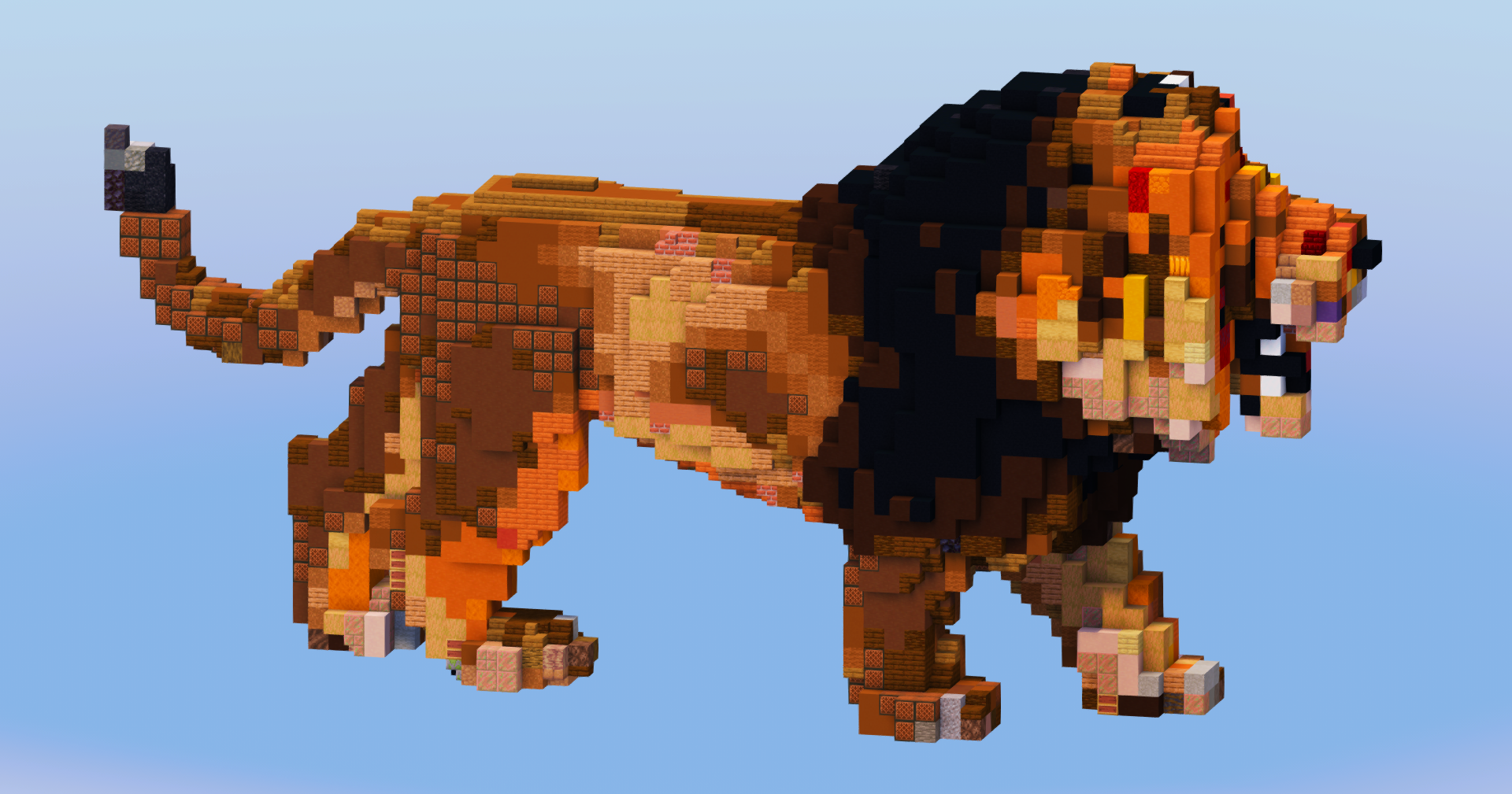 Lion Animal — Minecraft Build by LeonisBuilds (2)