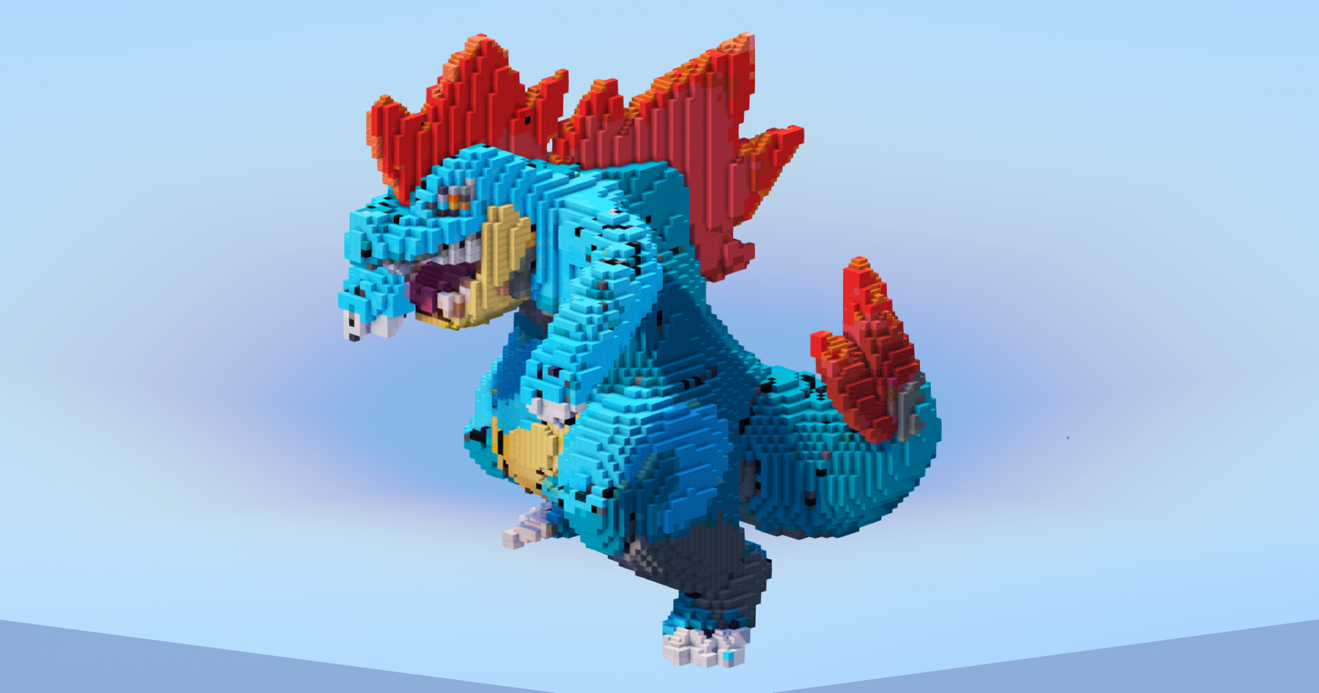 Feraligatr — Minecraft Build by LeonisBuilds (2)