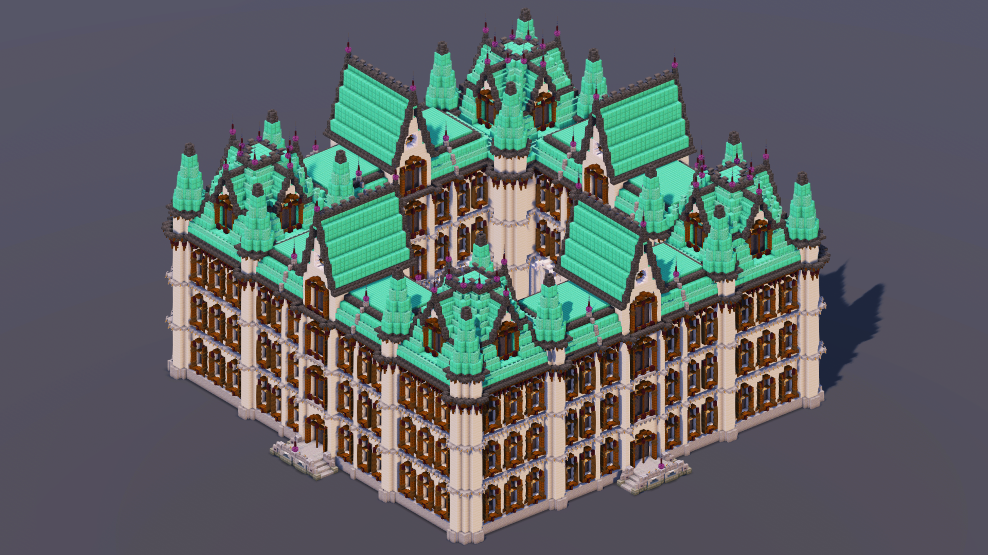 Dark Copper Gothic Castle — Minecraft Build by MellowHat (3)