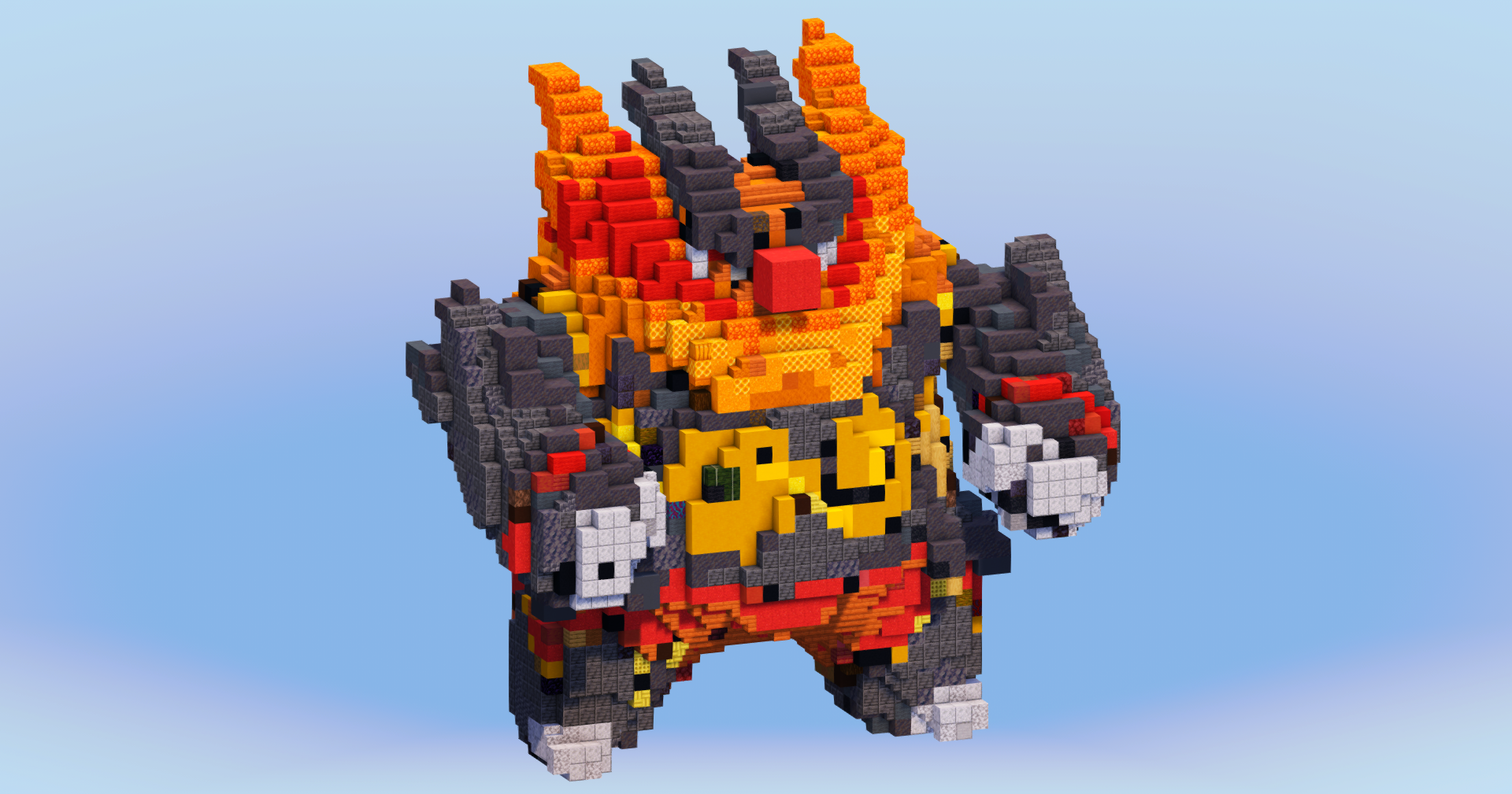 Emboar from Pokemon — Minecraft Build by LeonisBuilds (2)
