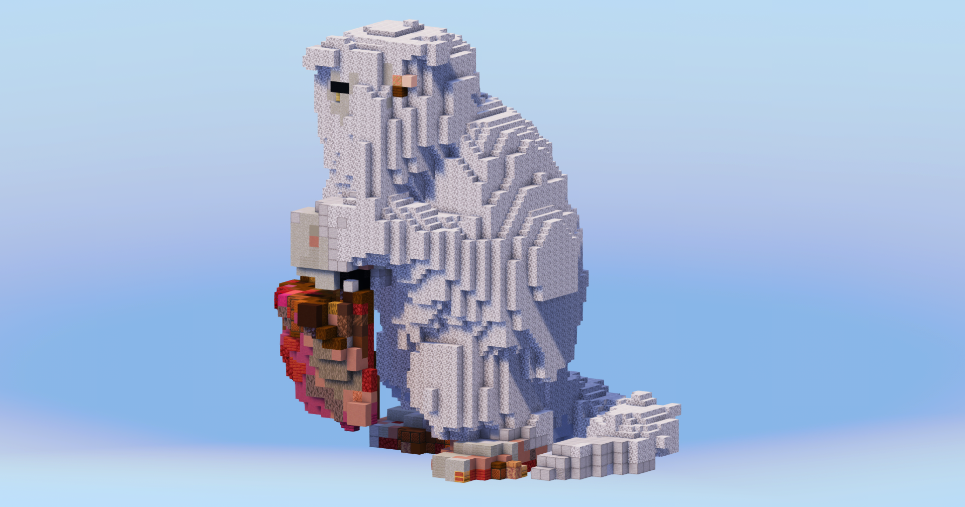 Demiguise from Harry Potter Fantastic Beasts and Where to Find Them — Minecraft Build by LeonisBuilds (2)