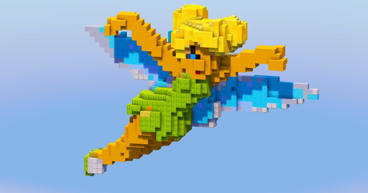 Tinkerbell from Disney Peter Pan — Minecraft Build by LeonisBuilds (2)