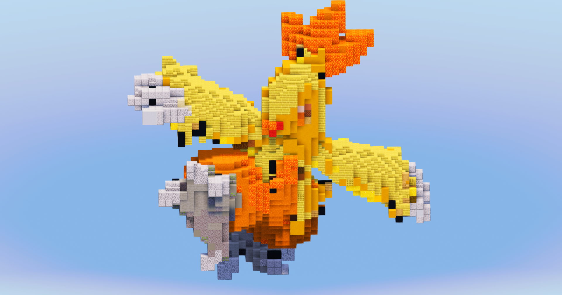 Combusken from Pokemon — Minecraft Build by LeonisBuilds