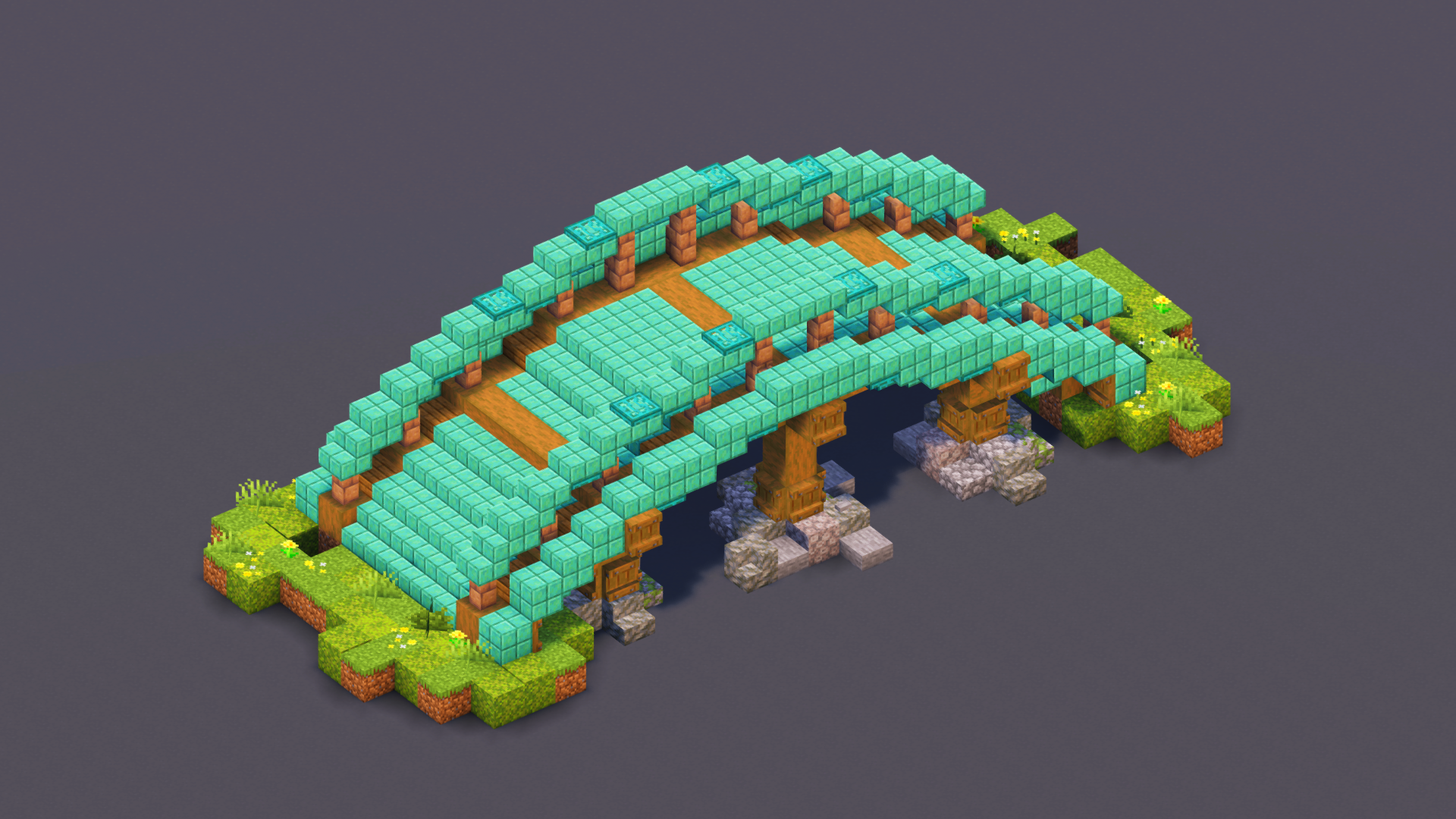 Dark Copper Japanese Bridge