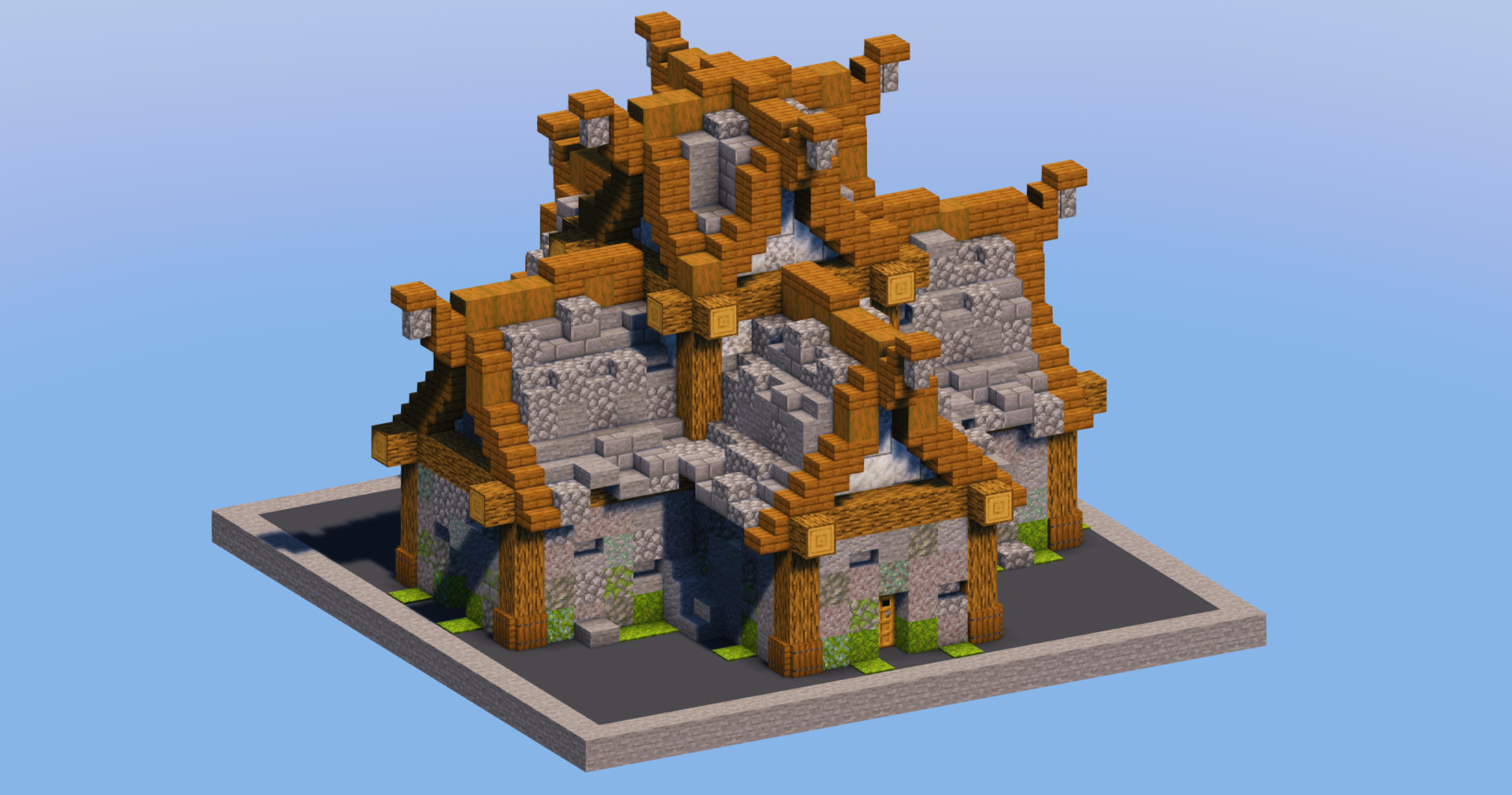 Stone Medieval House 1 — Minecraft Build by LeonisBuilds (2)