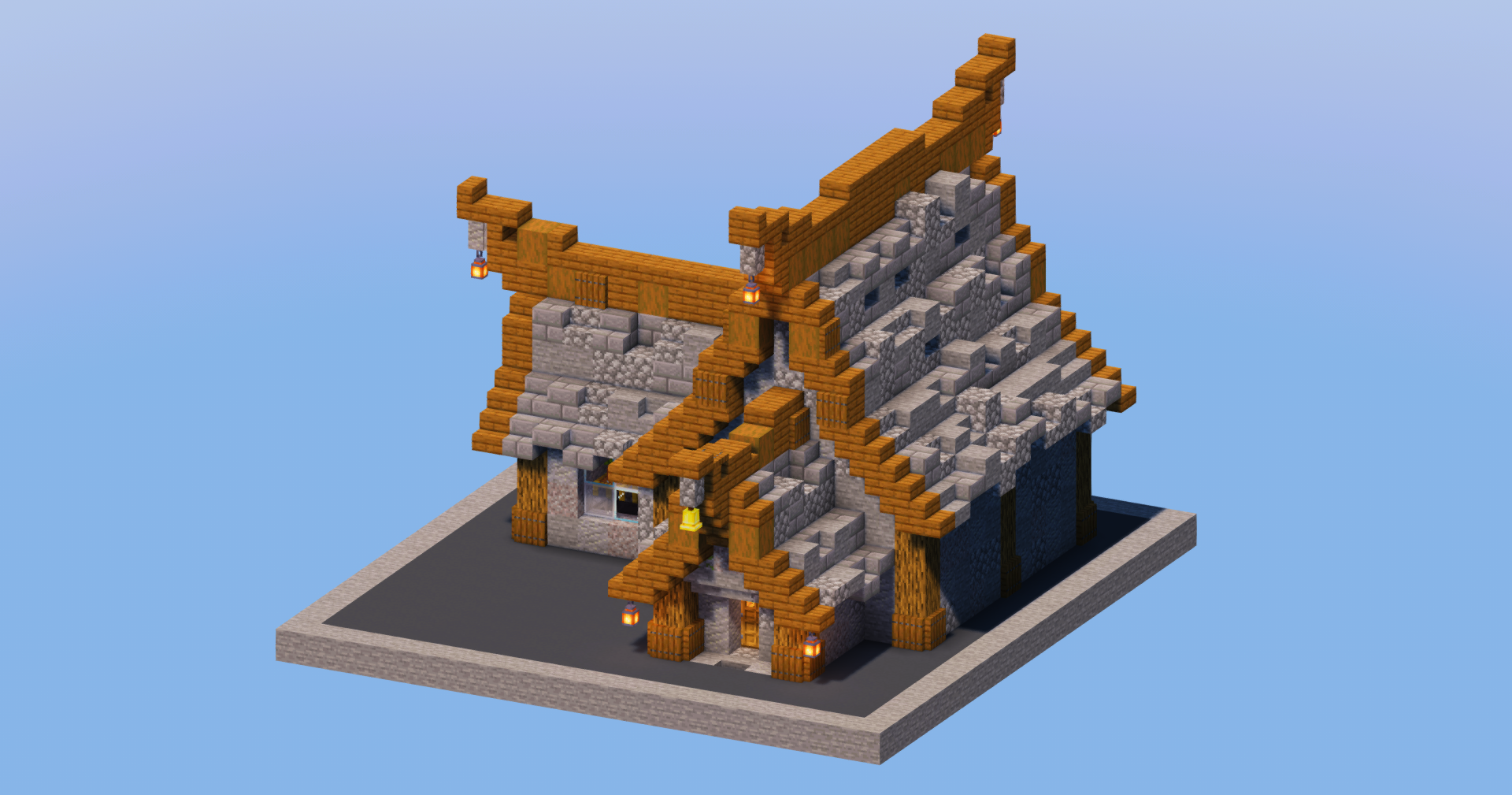 Stone Medieval House 2 — Minecraft Build by LeonisBuilds (2)