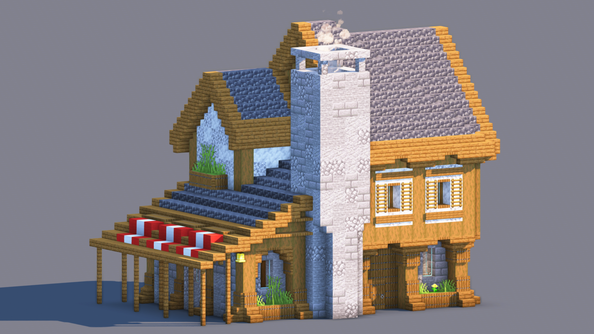 Medieval House – Fully Decorated Interior | Download — Minecraft Build by RaekonBuilds