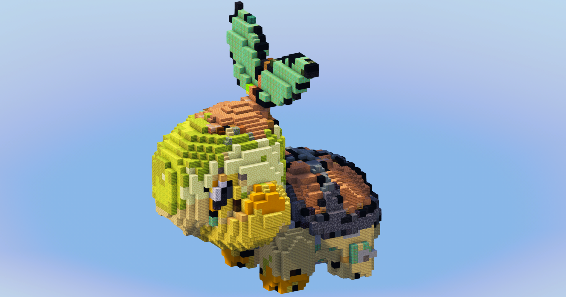 Turtwig from Pokemon — Minecraft Build by LeonisBuilds