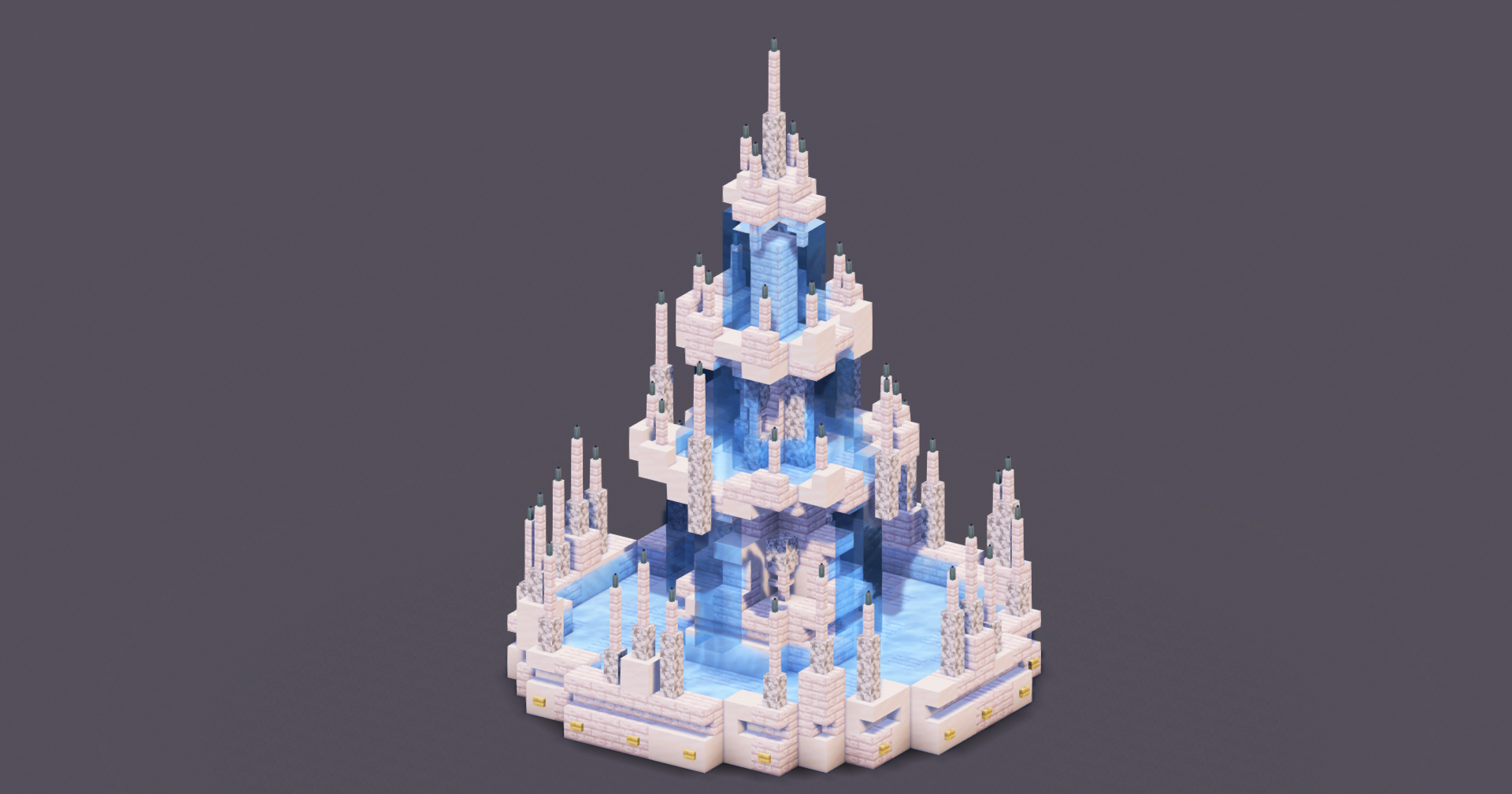 White Gothic Fountain