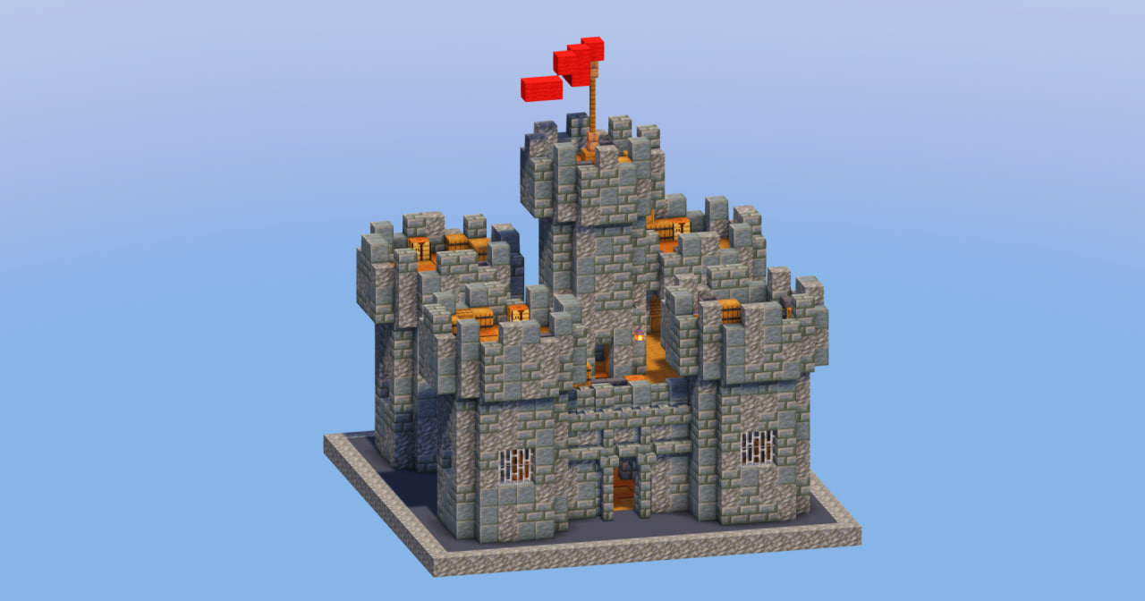 Medieval Fortress Tuff Bricks — Minecraft Build by LeonisBuilds (2)