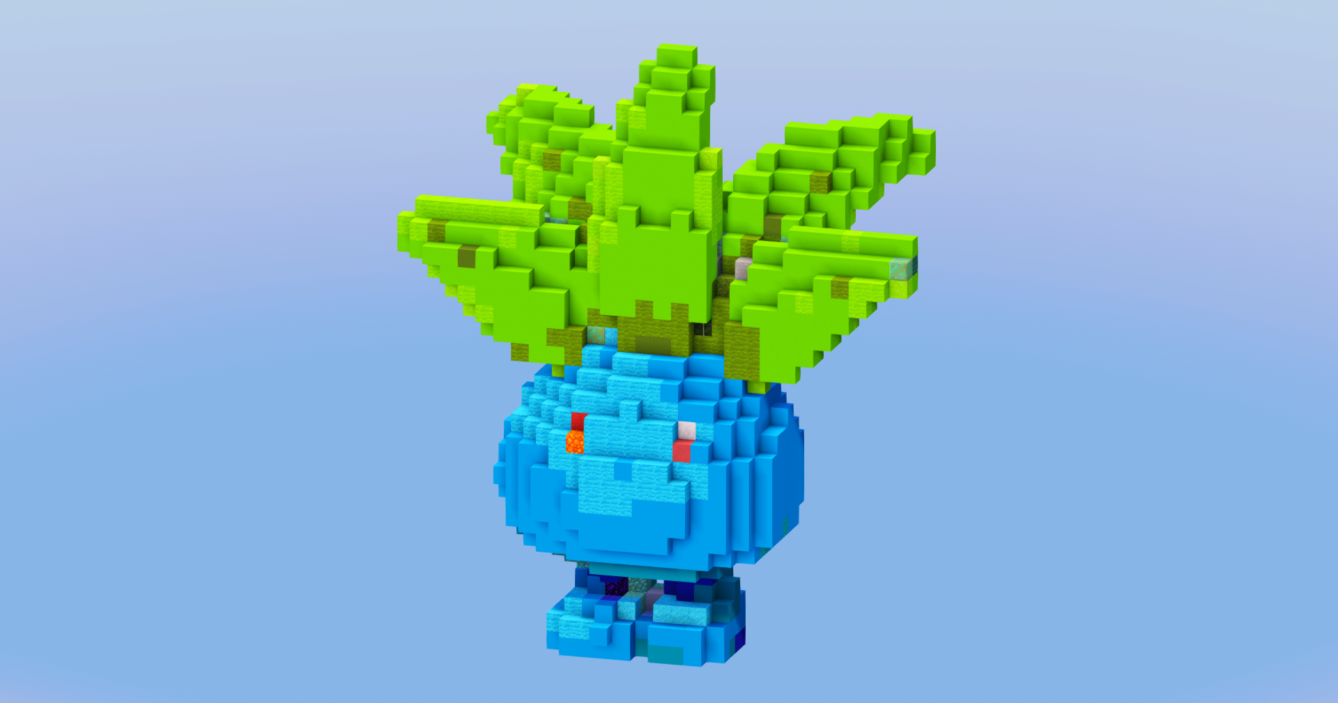 Oddish from Pokemon — Minecraft Build by LeonisBuilds