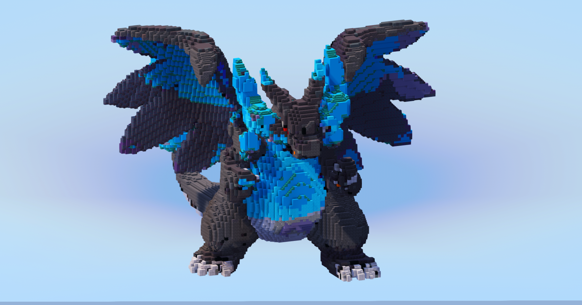 Mega Charizard X — Minecraft Build by LeonisBuilds (2)