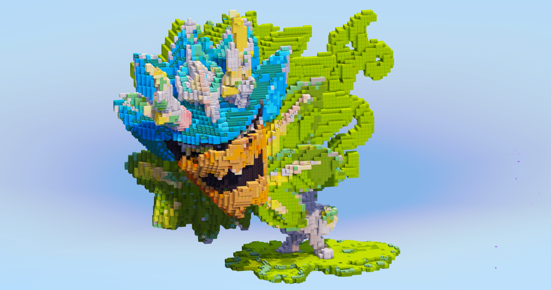 Terastal Ogerpon Teal Mask — Minecraft Build by LeonisBuilds (2)