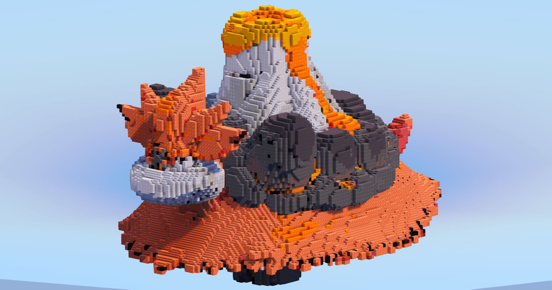 Mega Camerupt — Minecraft Build by LeonisBuilds