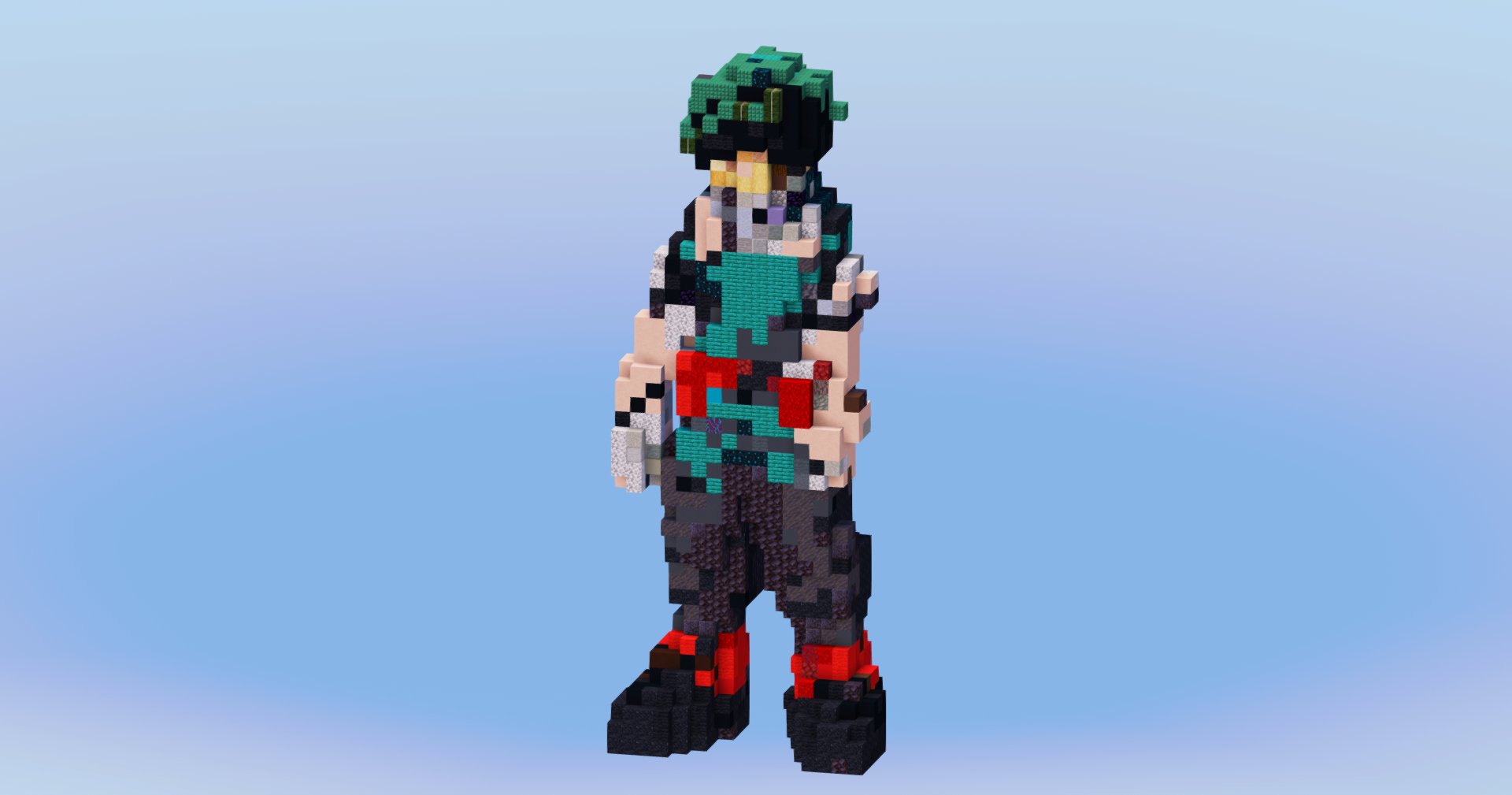 Deku from My Hero Academia — Minecraft Build by LeonisBuilds