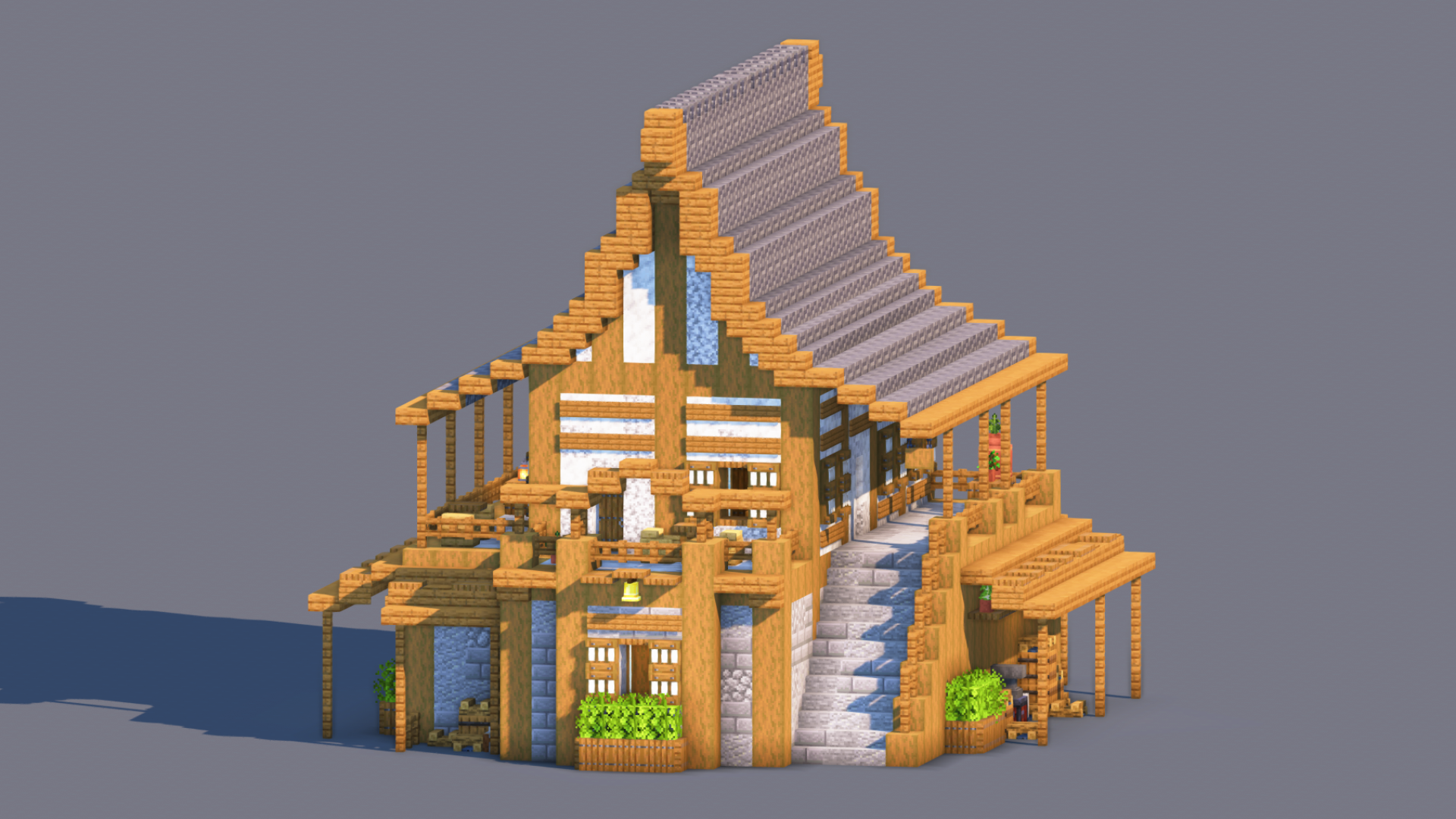 Medieval House – Fully Decorated Interior | Download — Minecraft Build by RaekonBuilds