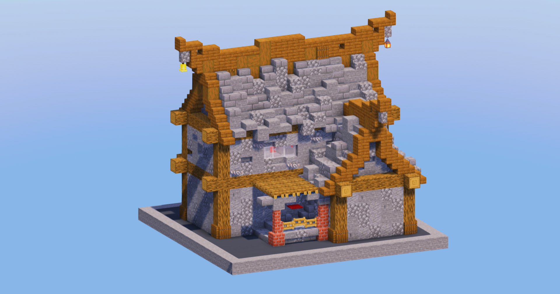 Stone Medieval House 8 — Minecraft Build by LeonisBuilds (2)