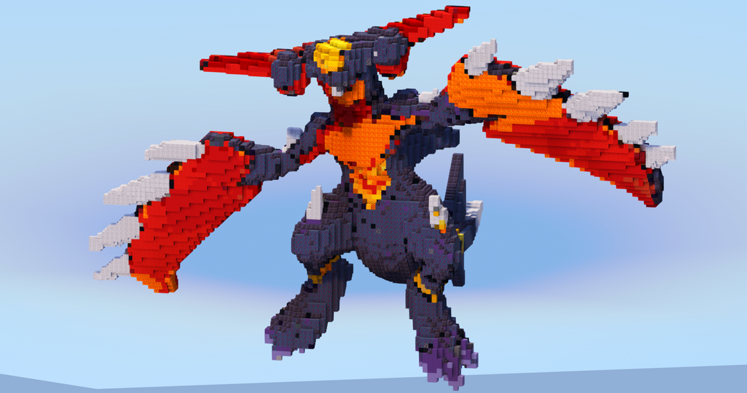 Mega Garchomp Z — Minecraft Build by LeonisBuilds