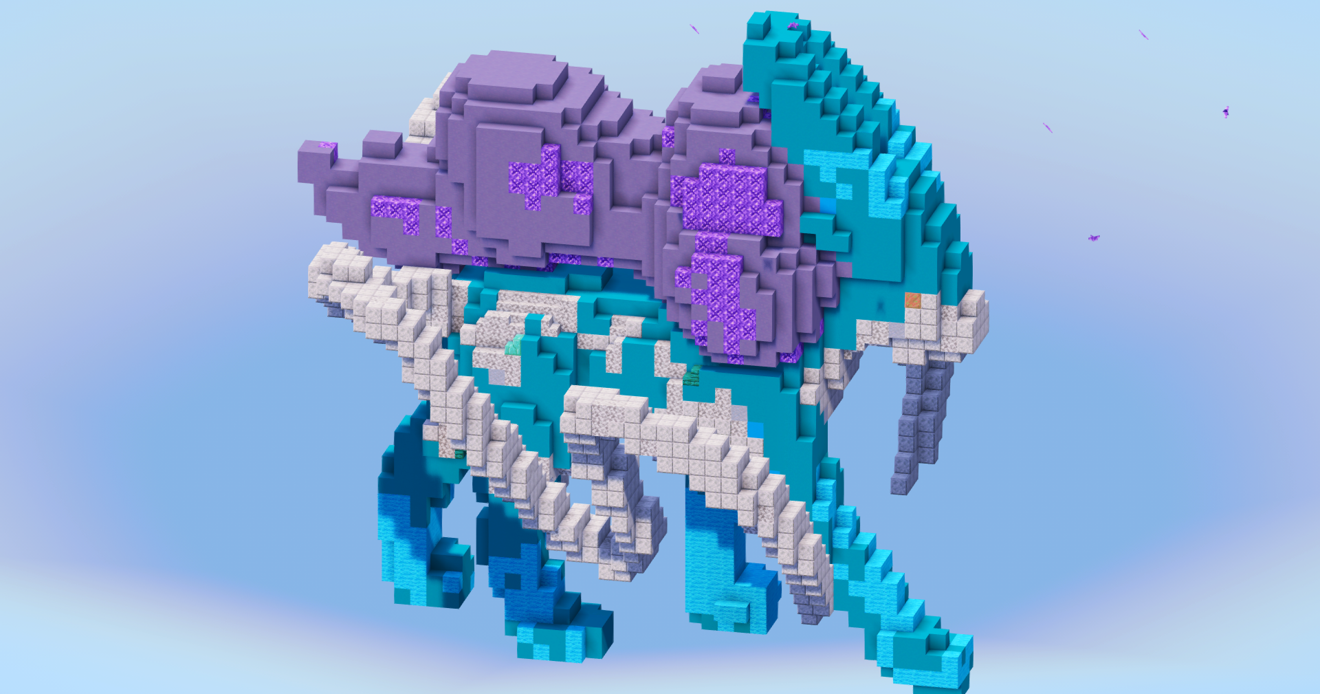 Suicune from Pokemon — Minecraft Build by LeonisBuilds