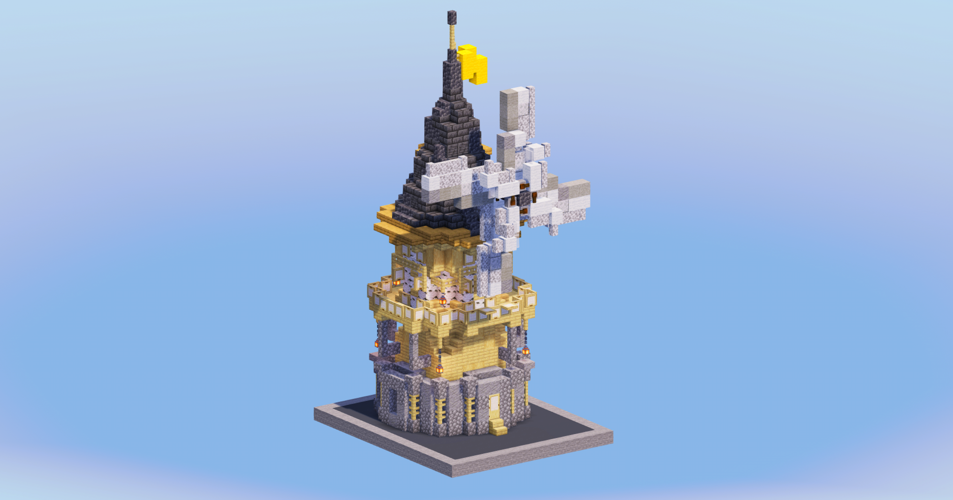 Windmill Minecraft Java Birch Medieval Windmill - Minecraft Build by LeonisBuilds - MinecraftSchem