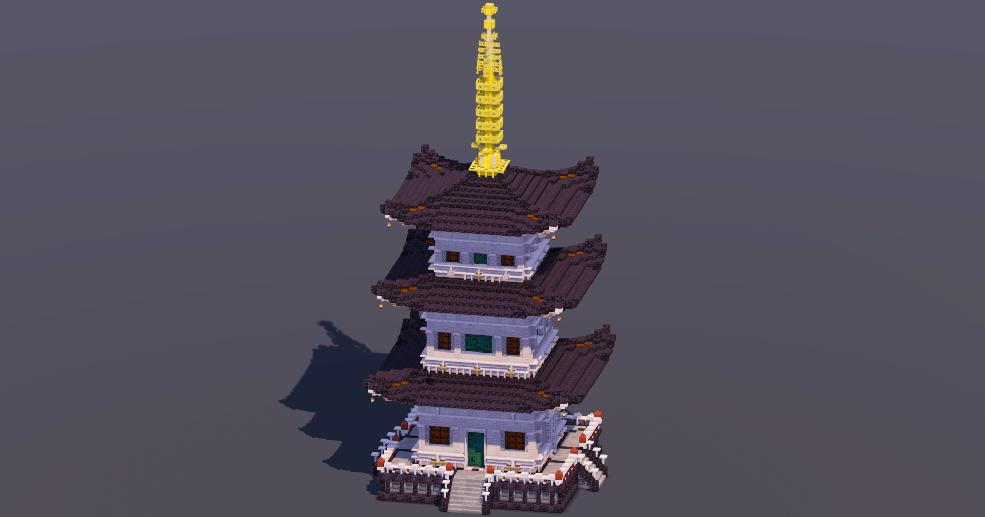 Medium Japanese Pagoda Black — Minecraft Build by MellowHat (2)